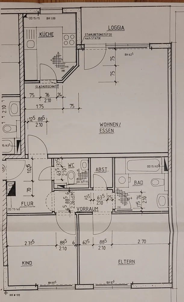 3 Zimmer Wohnung mit 80 m² in Ludwigshafen am Rhein – Bild 4