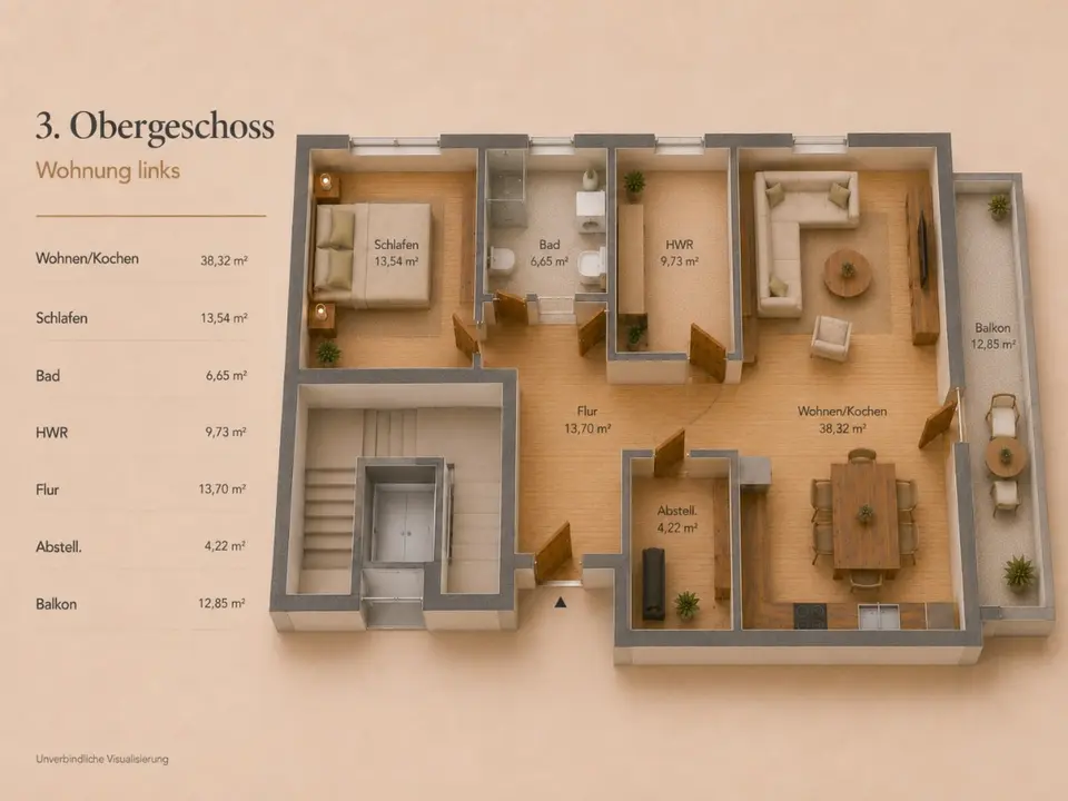 3 Zimmer Wohnung mit 92 m² in Cloppenburg – Bild 5