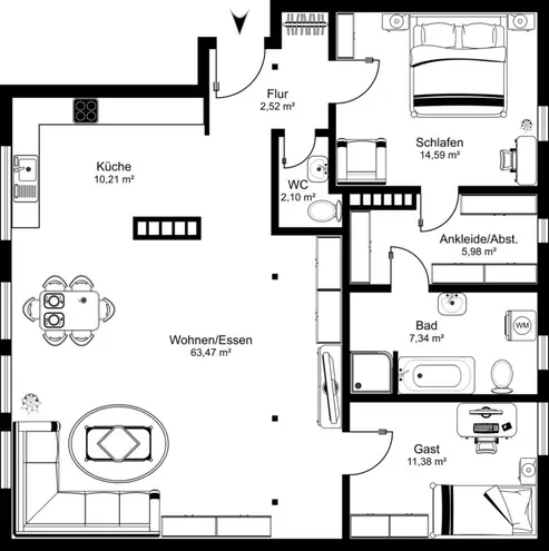 3 Zimmer Wohnung mit 106 m² in Hamburg – Bild 10