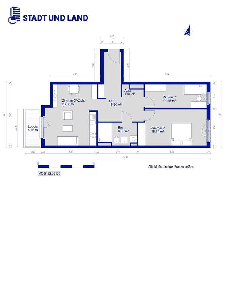 3 Zimmer Wohnung mit 79 m² in Berlin – Bild 5