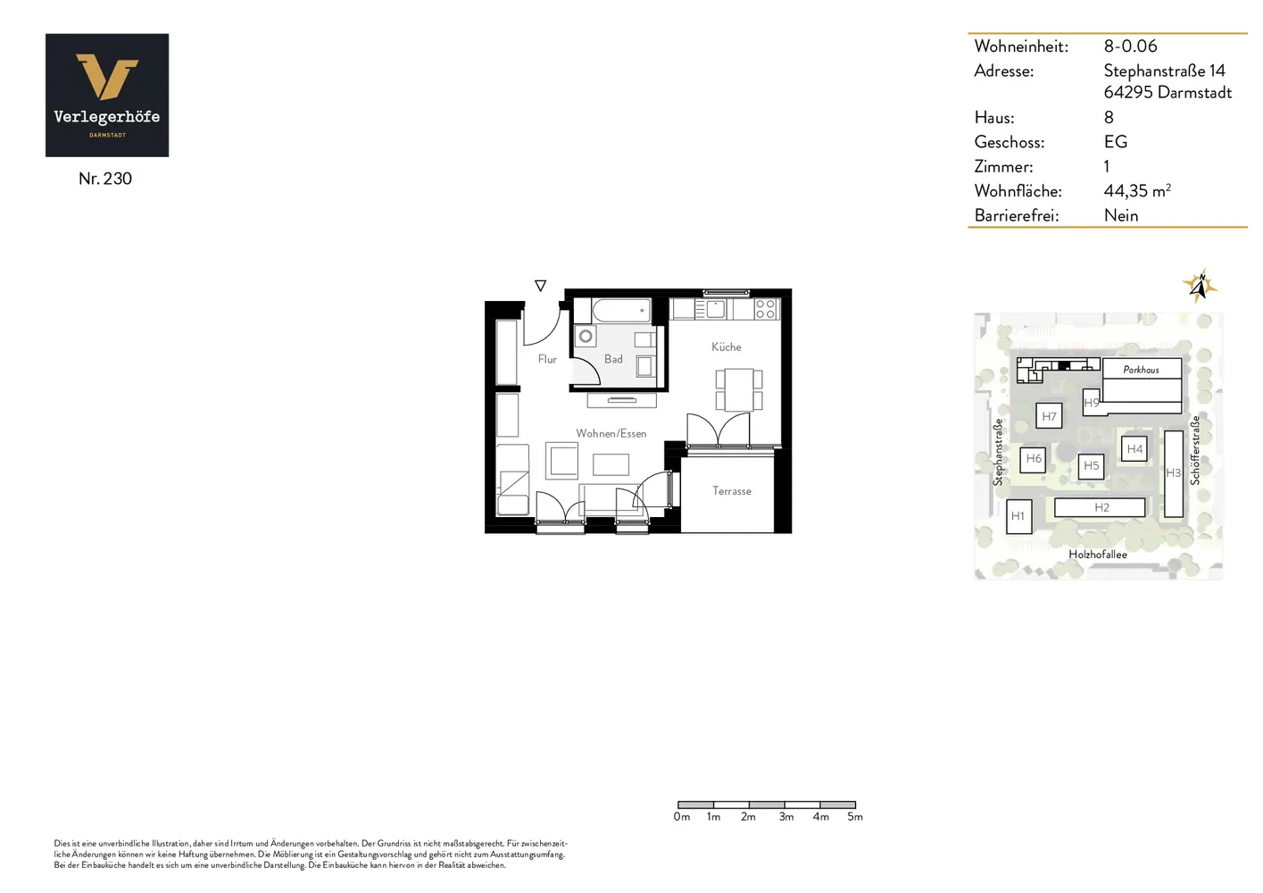 1 Zimmer Wohnung mit 44 m² in Darmstadt – Bild 8
