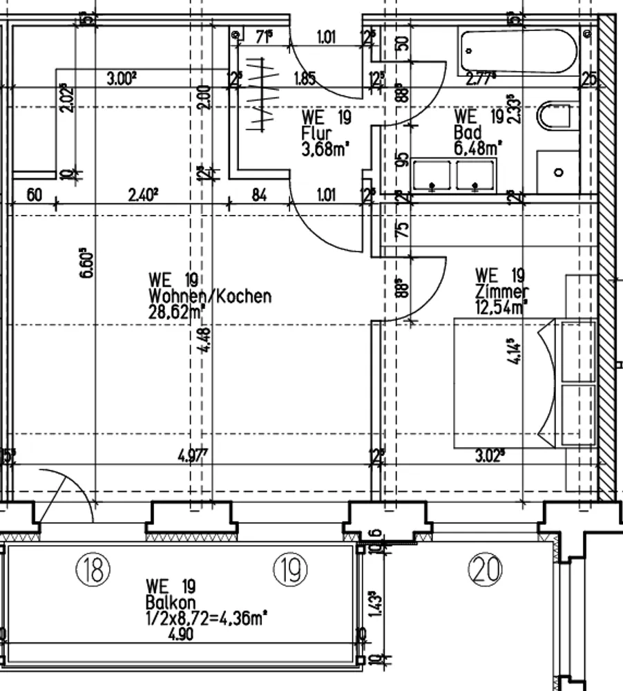 2 Zimmer Wohnung mit 55 m² in Leipzig – Bild 2