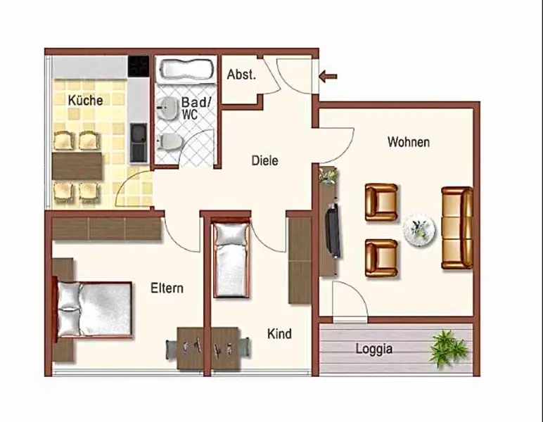 3 Zimmer Wohnung mit 72 m² in Dortmund – Bild 4