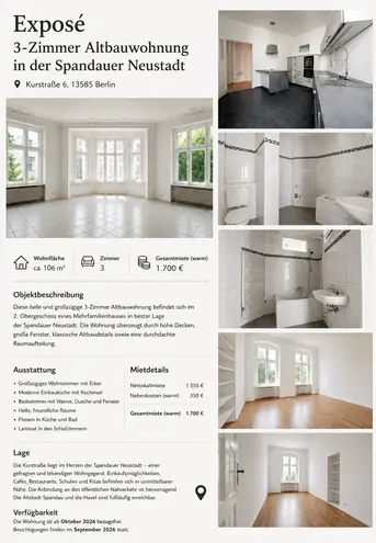 3 Zimmer Wohnung mit 106 m² in Berlin – Bild 6