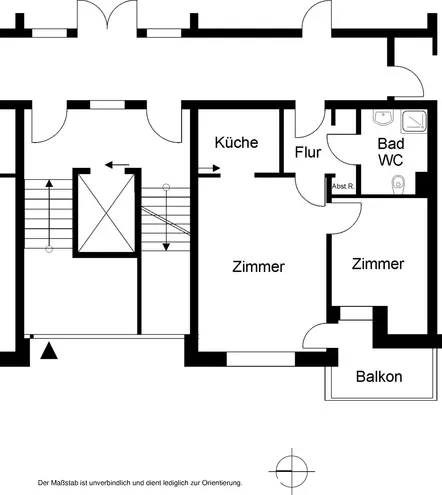 1 Zimmer Wohnung mit 44 m² in Bielefeld – Bild 2