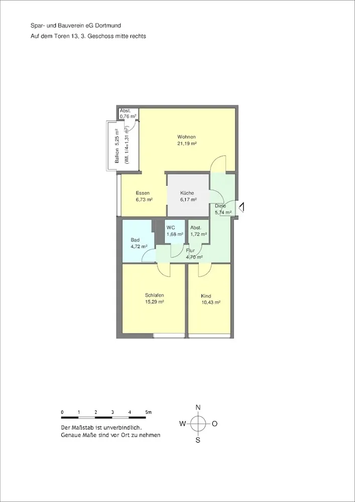 3 Zimmer Wohnung mit 82 m² in Dortmund – Bild 8