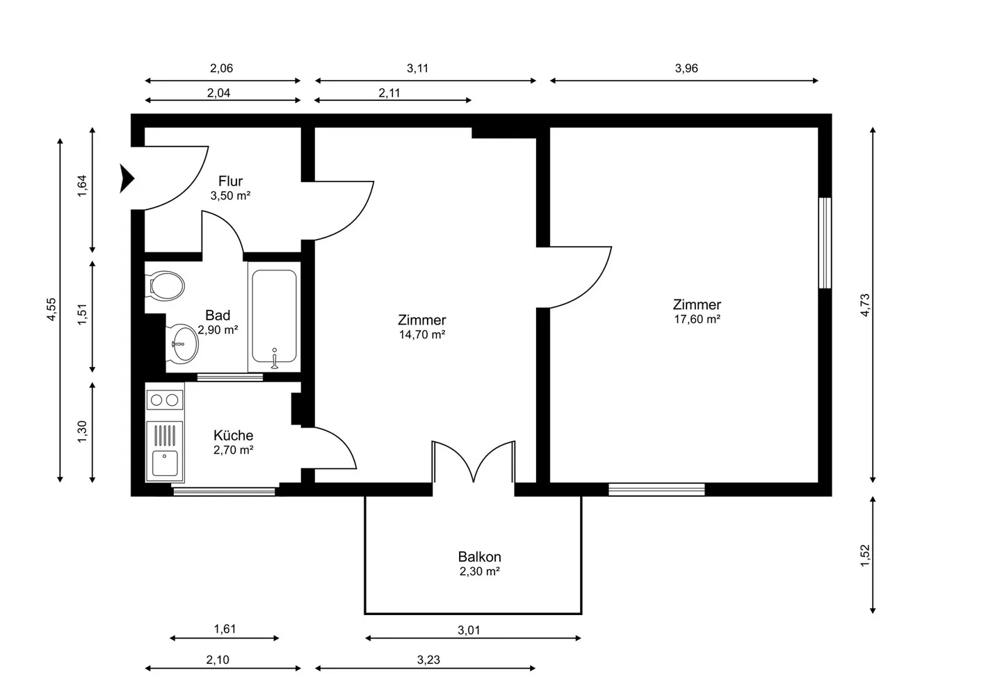 2 Zimmer Wohnung mit 45 m² in Hannover – Bild 9