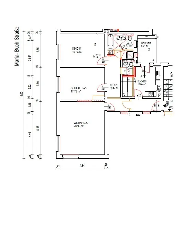 4 Zimmer Wohnung mit 105 m² in Zeitz – Bild 5