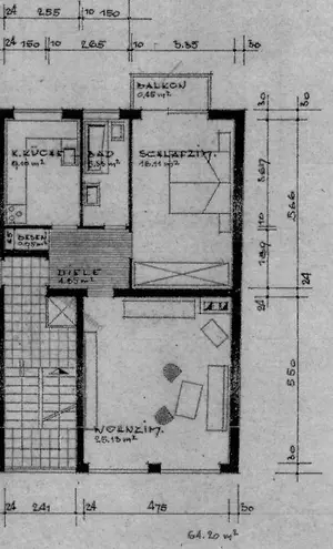 2 Zimmer Wohnung mit 65 m² in Köln – Bild 3
