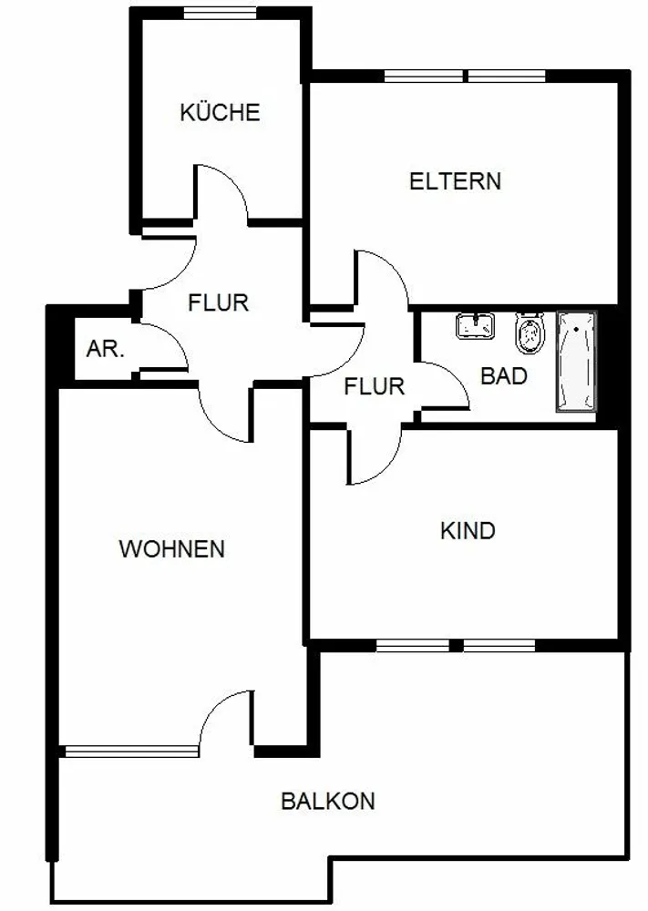 3 Zimmer Wohnung mit 88 m² in Nürnberg – Bild 2