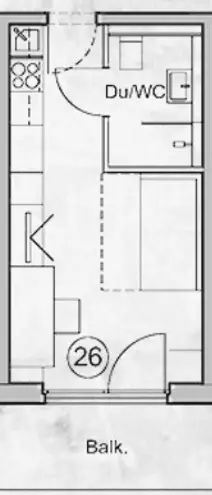 1 Zimmer Wohnung mit 24 m² in Stuttgart – Bild 5