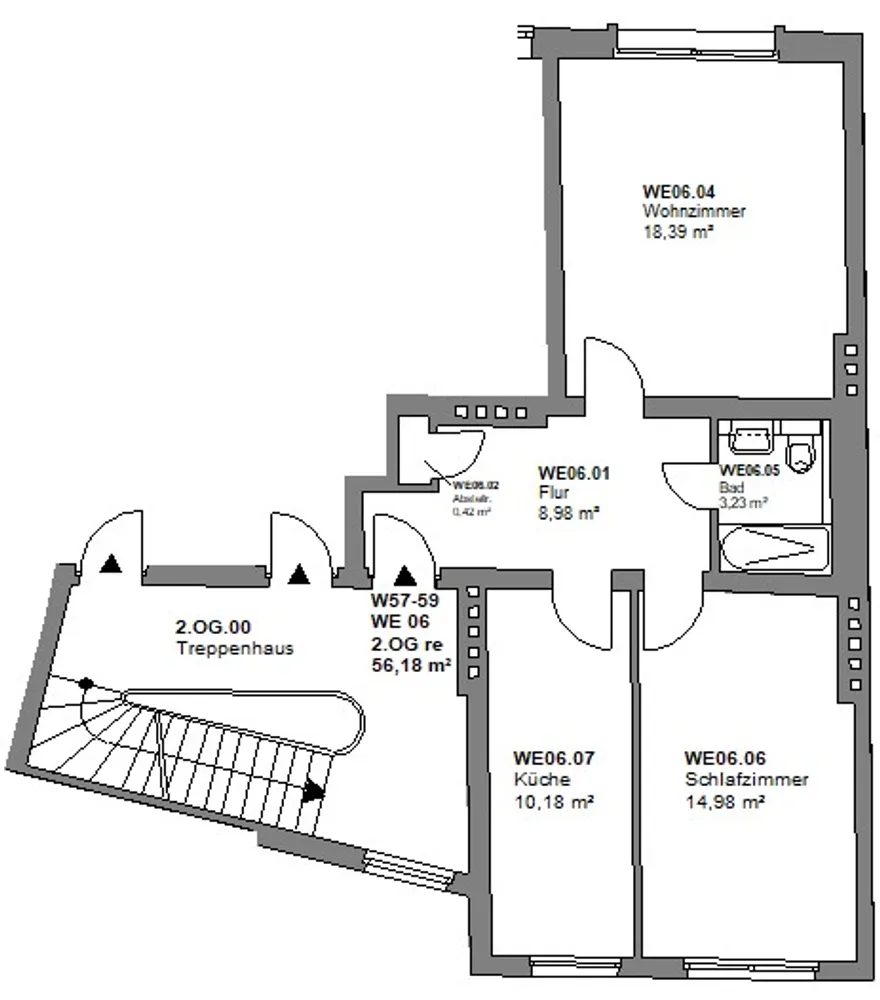 2 Zimmer Wohnung mit 56 m² in Aachen – Bild 5