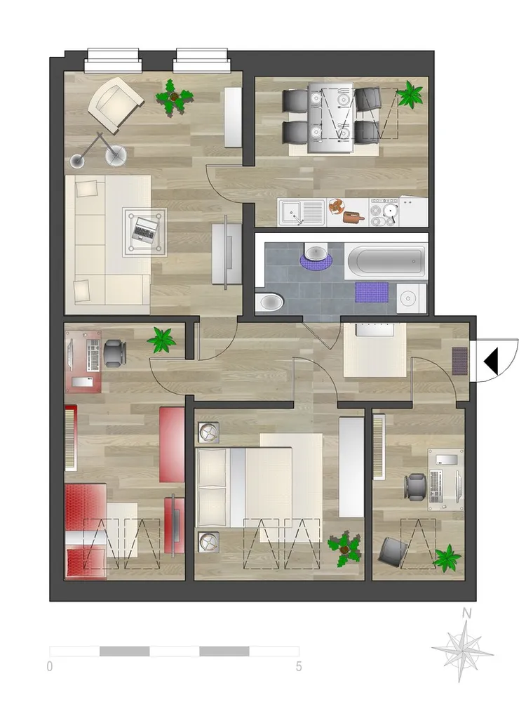 4 room apartment with 62 m² in Chemnitz – Photo 5