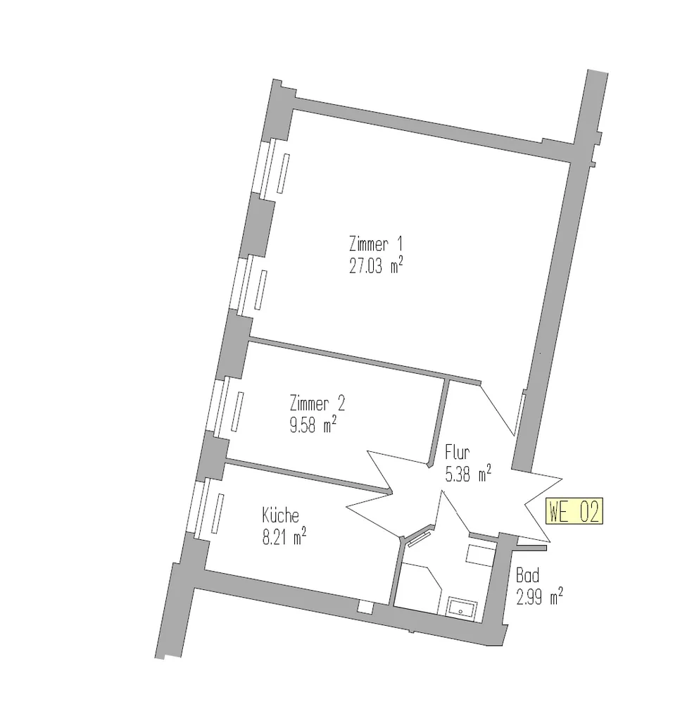 2 room apartment with 56 m² in Berlin – Photo 3