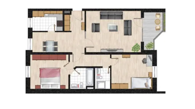4 Zimmer Wohnung mit 88 m² in Köln – Bild 1