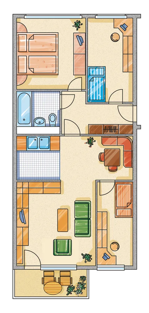 4 room apartment with 69 m² in Chemnitz – Photo 6