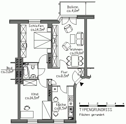 3 Zimmer Wohnung mit 71 m² in Hannover – Bild 5