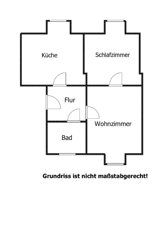 2 room apartment with 35 m² in Kamenz – Photo 7
