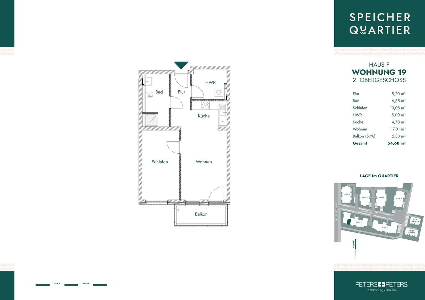 2 Zimmer Wohnung mit 56 m² in Schwerin – Bild 2