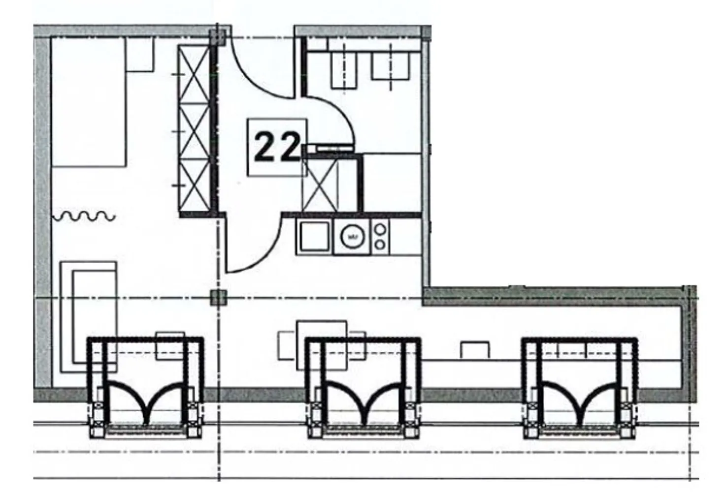 2 Zimmer Wohnung mit 37 m² in Stuttgart – Bild 2