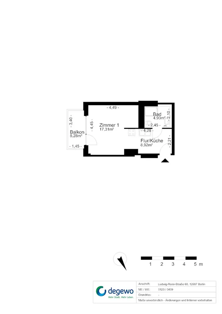 1 room apartment with 34 m² in Berlin – Photo 8