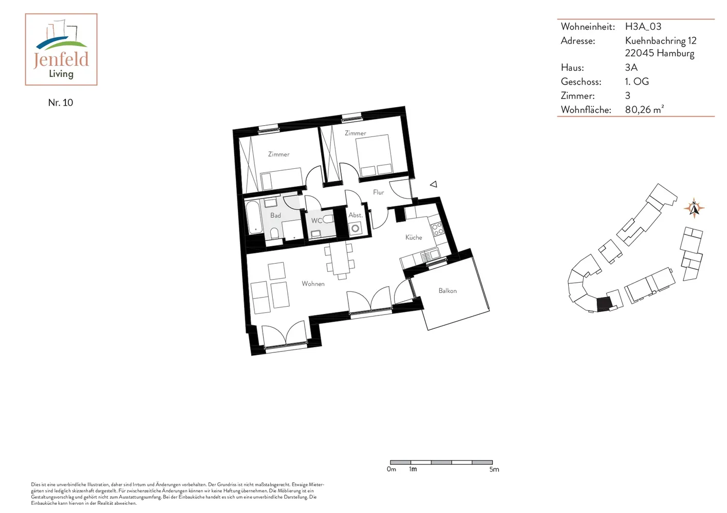 3 room apartment with 80 m² in Hamburg – Photo 7