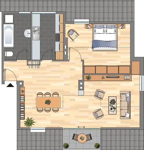 2 Zimmer Wohnung mit 59 m² in Düsseldorf – Bild 5