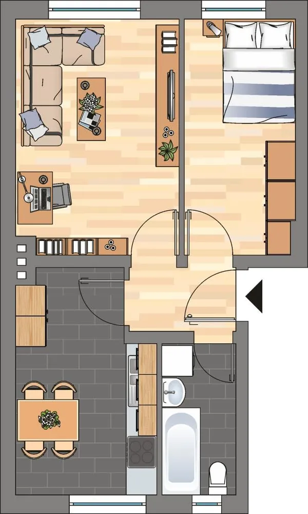 2 Zimmer Wohnung mit 43 m² in Kiel – Bild 4