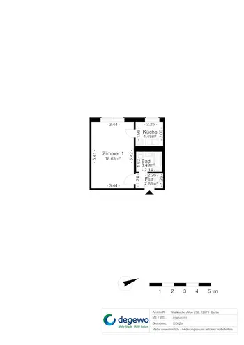 1 Zimmer Wohnung mit 29 m² in Berlin – Bild 8