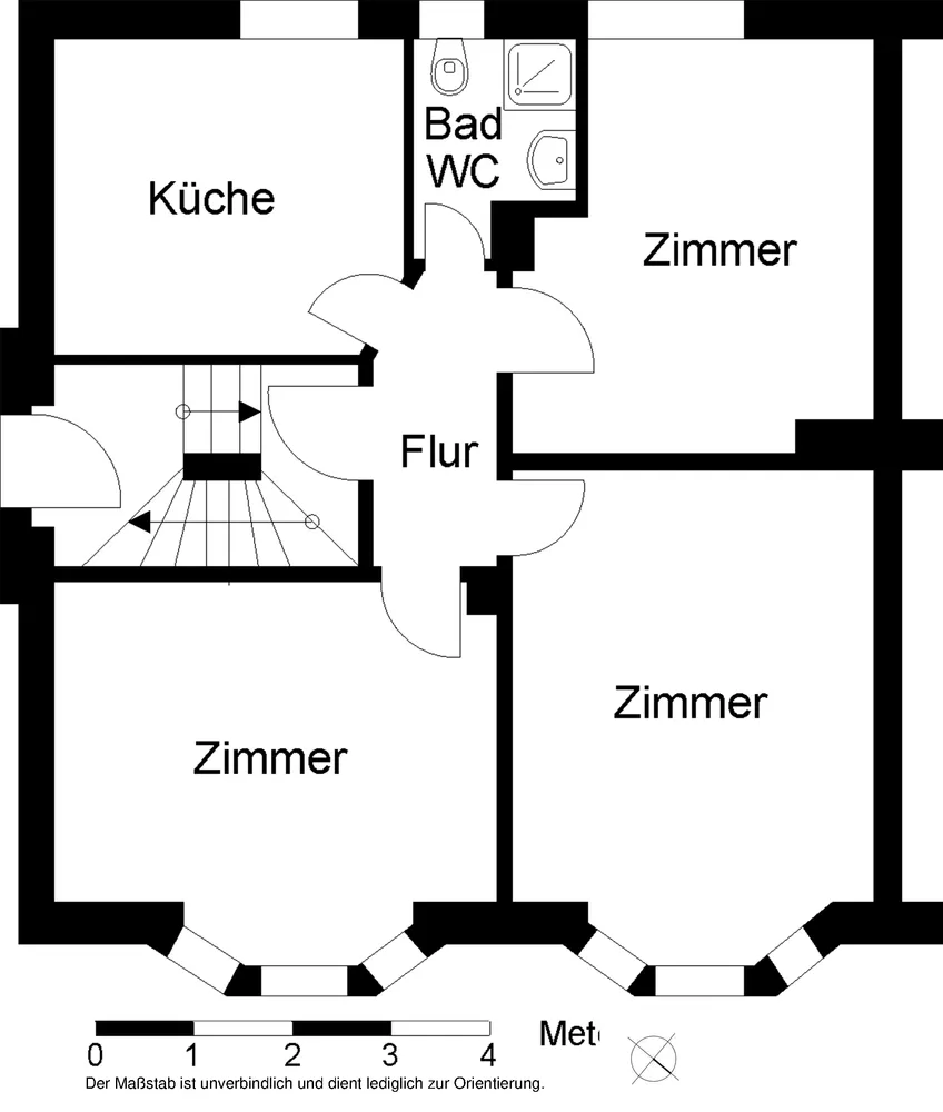 3 Zimmer Wohnung mit 66 m² in Bielefeld – Bild 2
