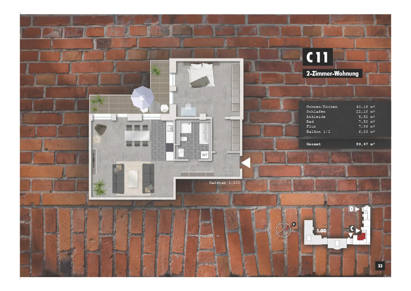 2 Zimmer Wohnung mit 89 m² in Wilhelmshaven – Bild 8