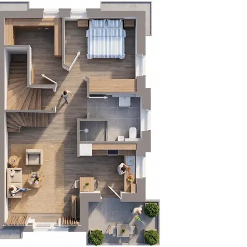 2 Zimmer Wohnung mit 62 m² in Oldenburg – Bild 1