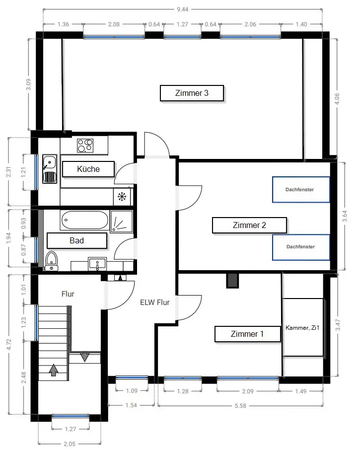 WG-Zimmer mit 83 m² in Berlin – Bild 5