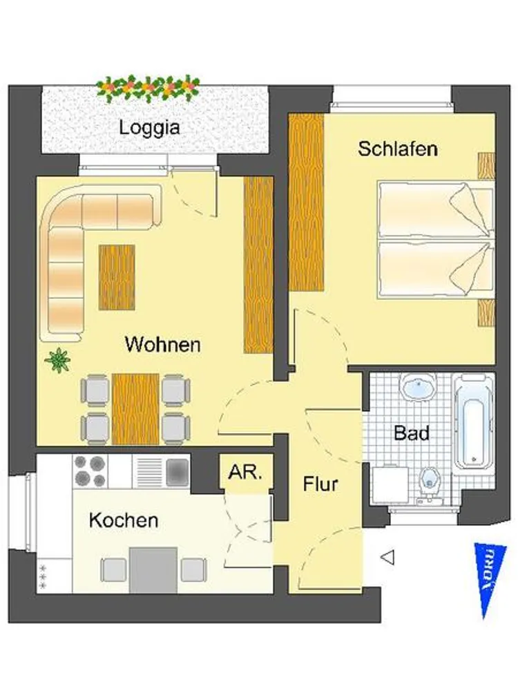 2 Zimmer Wohnung mit 52 m² in Lüdenscheid – Bild 1