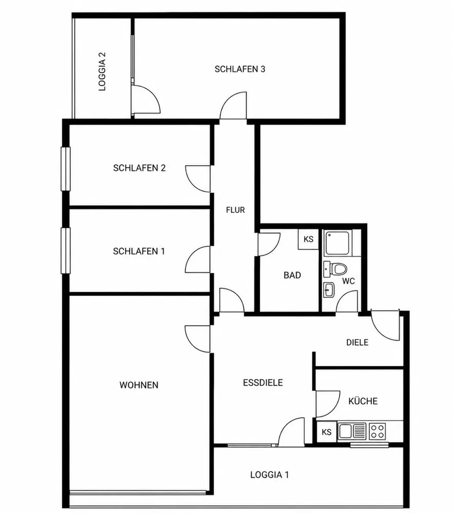 5 room apartment with 103 m² in Cologne – Photo 3