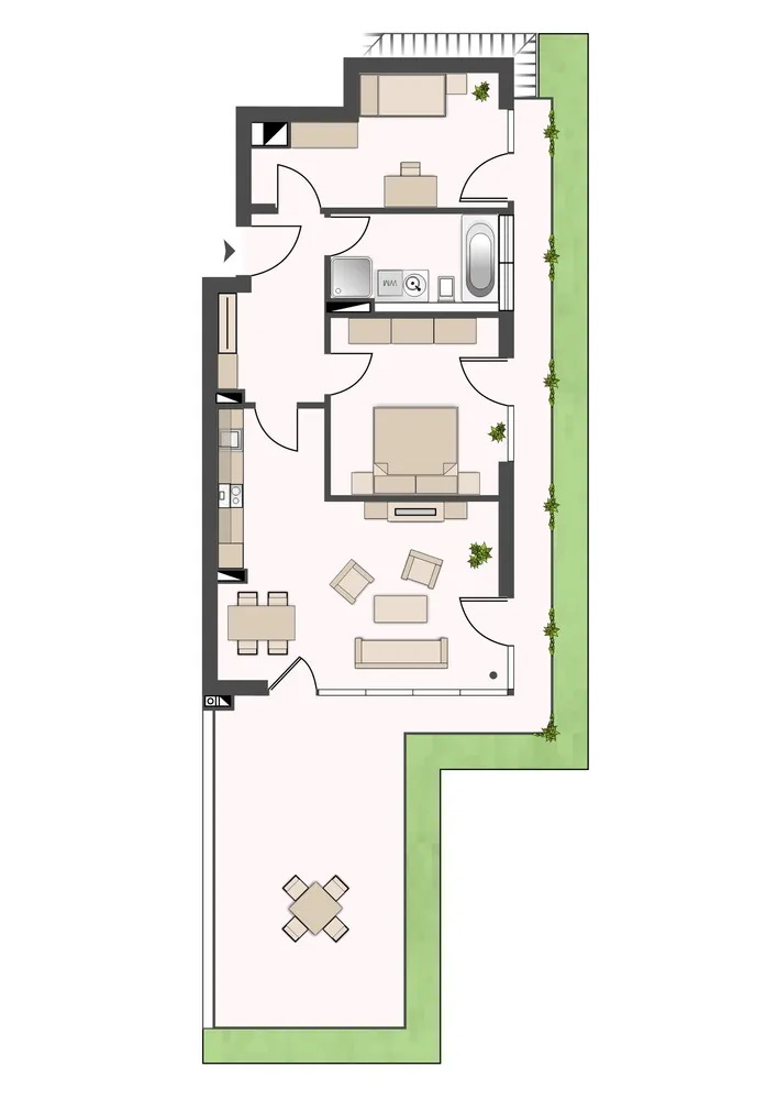 3 Zimmer Wohnung mit 84 m² in München – Bild 2