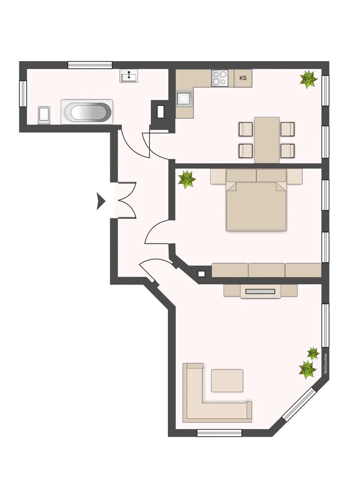 2 Zimmer Wohnung mit 77 m² in Leipzig – Bild 7