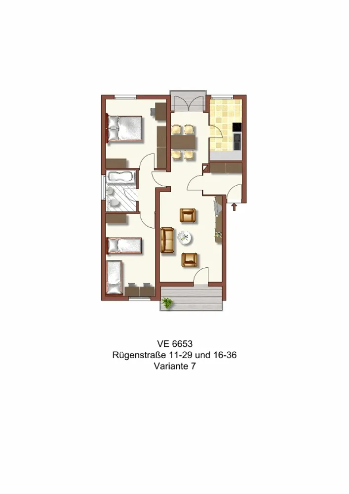3 Zimmer Wohnung mit 73 m² in Duisburg – Bild 4