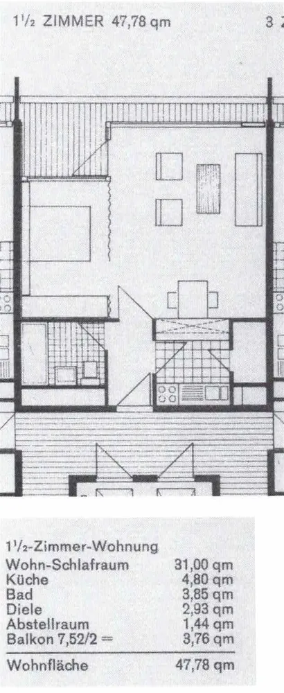 2 room apartment with 48 m² in Stuttgart – Photo 6
