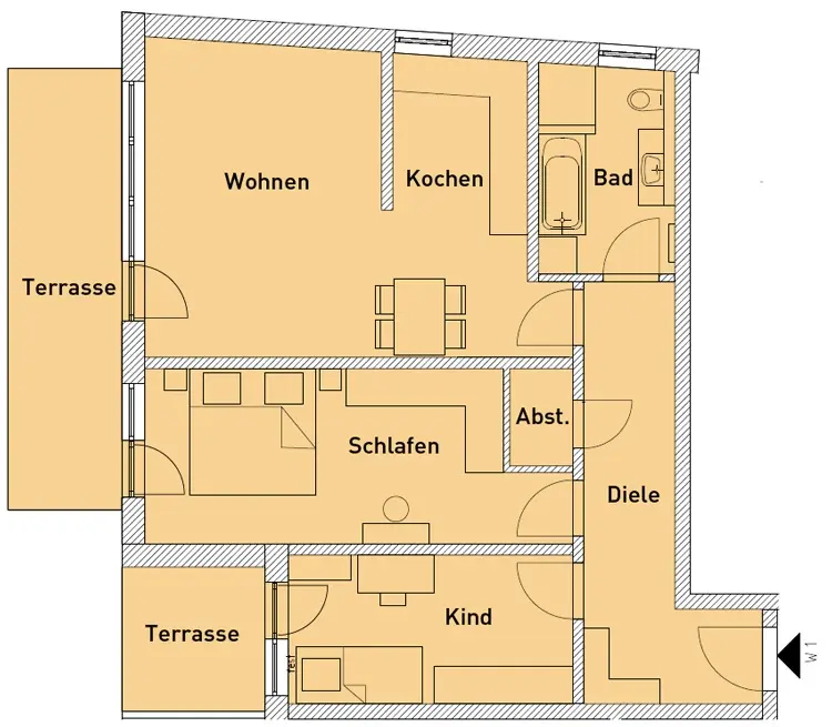 3 Zimmer Wohnung mit 91 m² in Freital – Bild 5