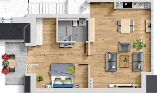 2 Zimmer Wohnung mit 66 m² in Aachen – Bild 7