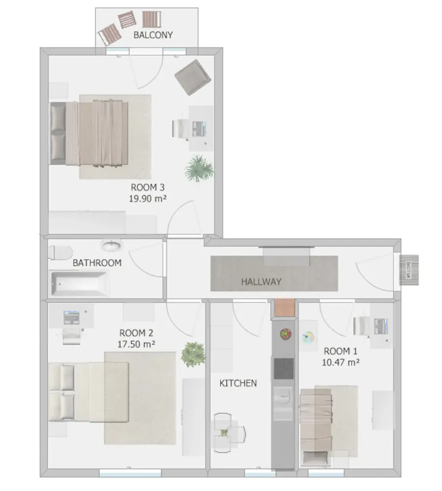 WG-Zimmer mit 10 m² in München – Bild 8