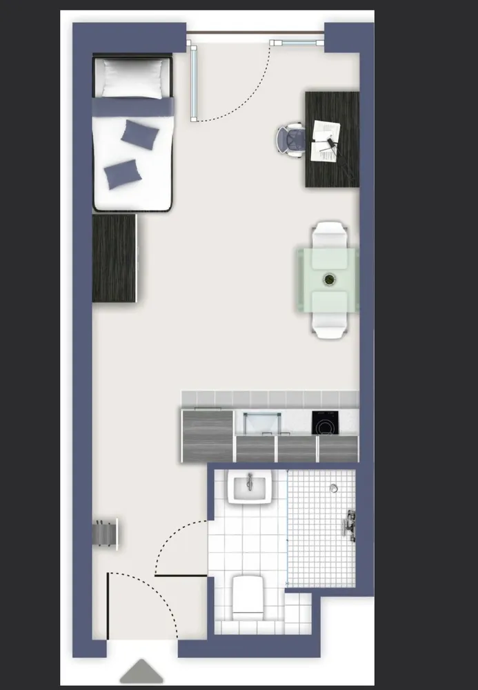 1 Zimmer Wohnung mit 21 m² in Karlsruhe – Bild 4