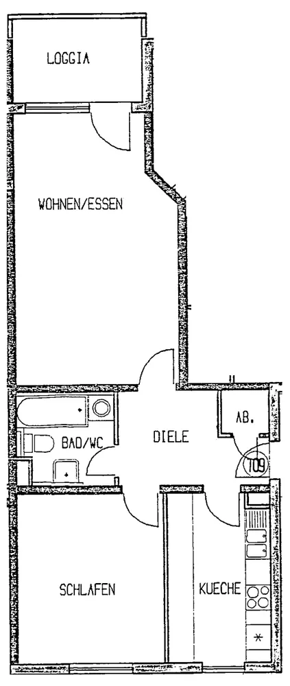 2 room apartment with 62 m² in Frankfurt am Main – Photo 3