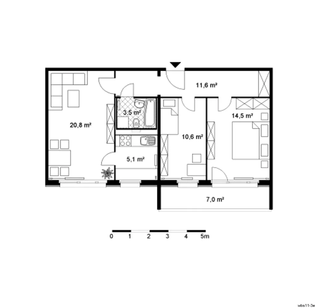 3 Zimmer Wohnung mit 68 m² in Berlin – Bild 2