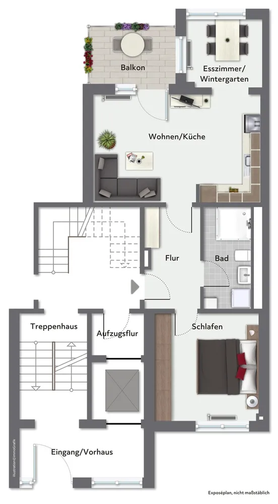 2 Zimmer Wohnung mit 55 m² in Chemnitz – Bild 5