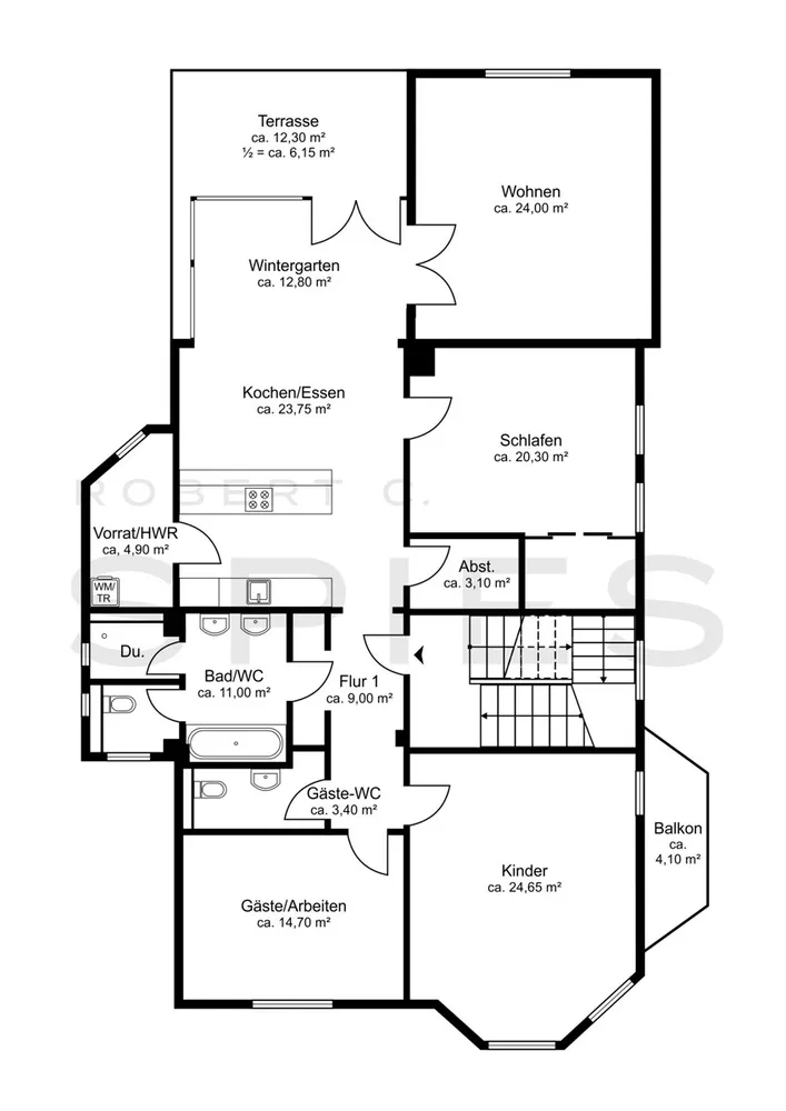 4 Zimmer Wohnung mit 160 m² in Bremen – Bild 3