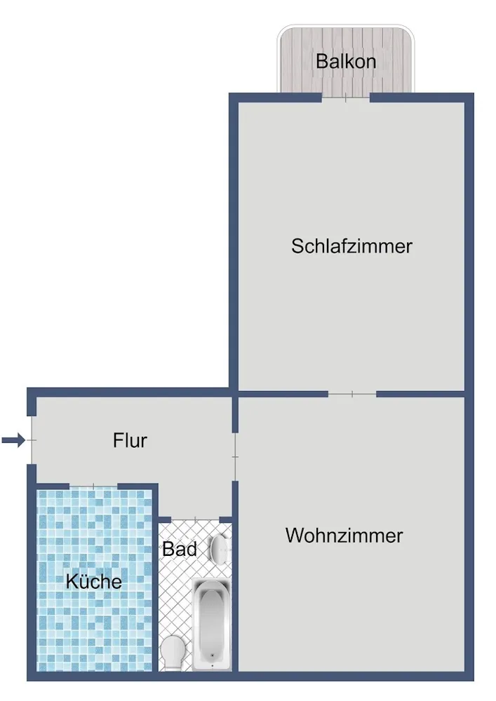 2 Zimmer Wohnung mit 47 m² in Frankfurt am Main – Bild 7