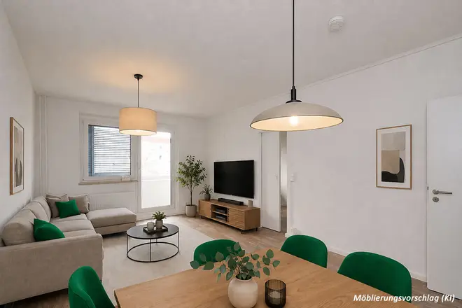 2 Zimmer Wohnung mit 57 m² in Halle (Saale) – Bild 1