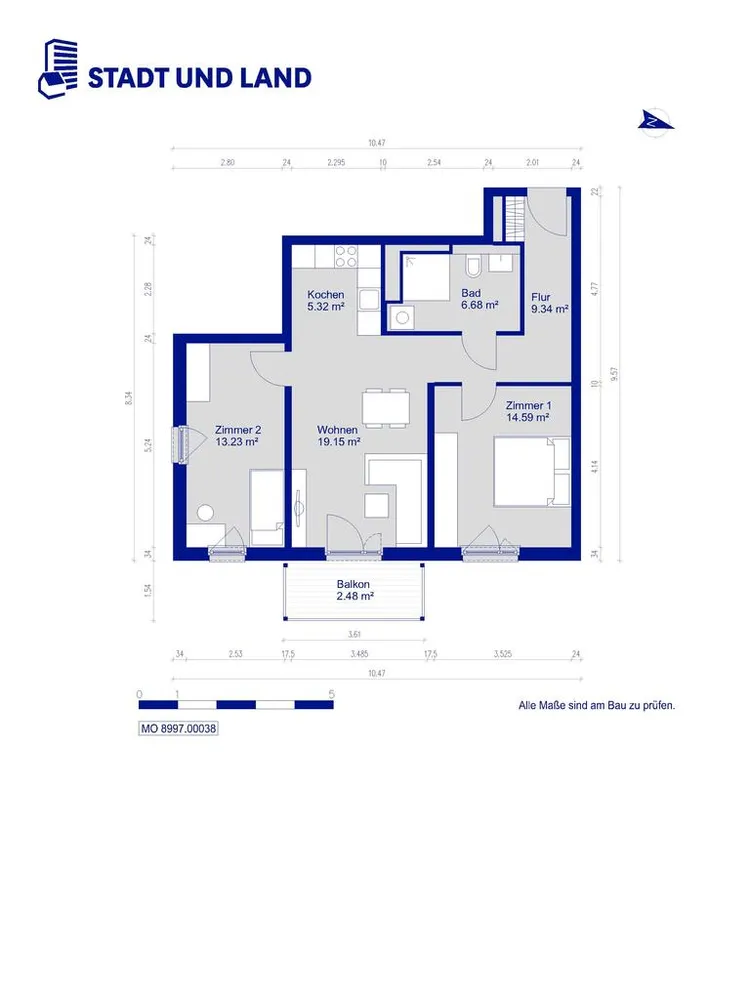 3 room apartment with 70 m² in Berlin – Photo 9
